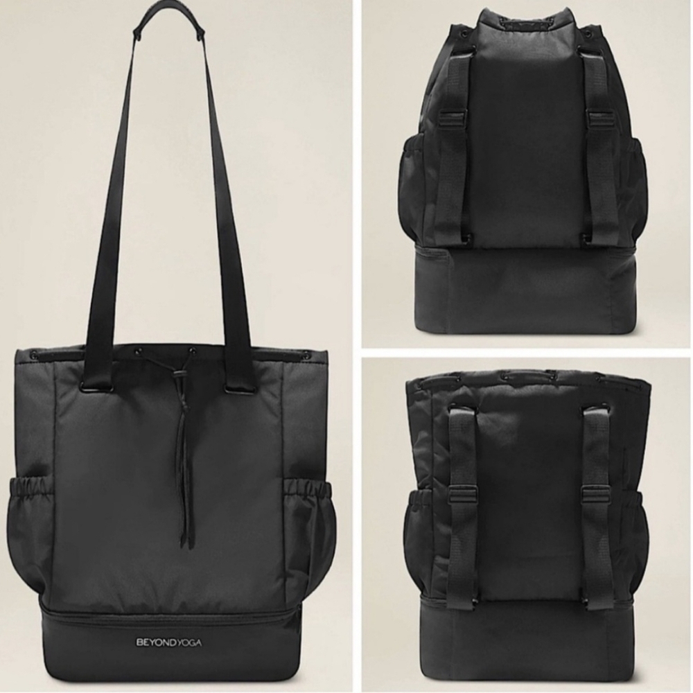 Beyond Yoga Convertible Black Gym Bag - New With Tags